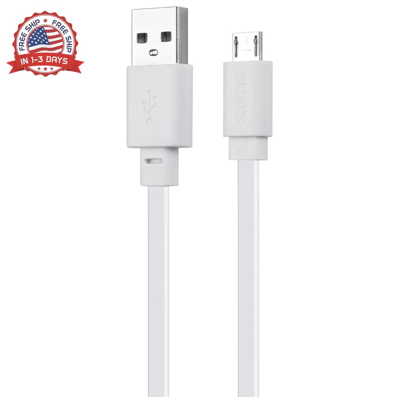 Smays 25 ft Micro USB Extension Cable Compatible with Wyze Cam v4, Wyze Cam Pan gallery