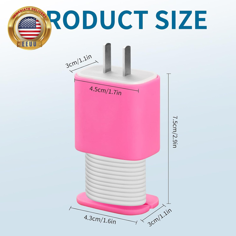 4 Packs USB Data of Silicone Charger Protector, Compatible with 18W and 20W Sili gallery