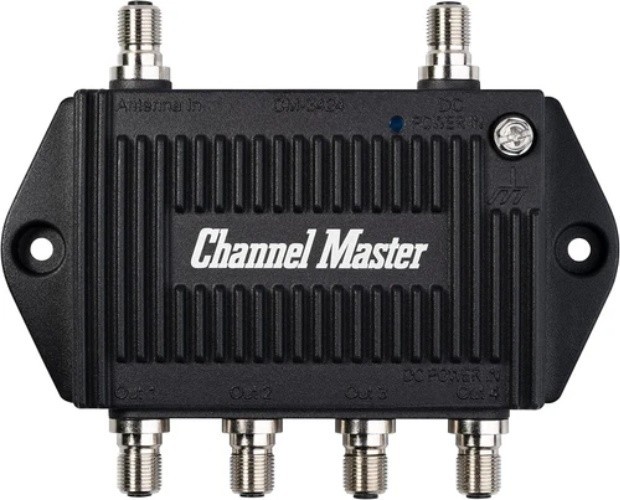 TV Antenna Booster 4-4-Port TV Antenna Distribution Amplifier, Built-In LTE Filt gallery