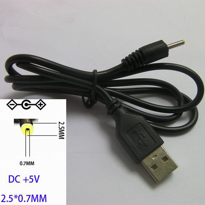 DC 2.5mm USB Power Supply Adapter Cable Cord for Android Tablet PC Pda Black gallery