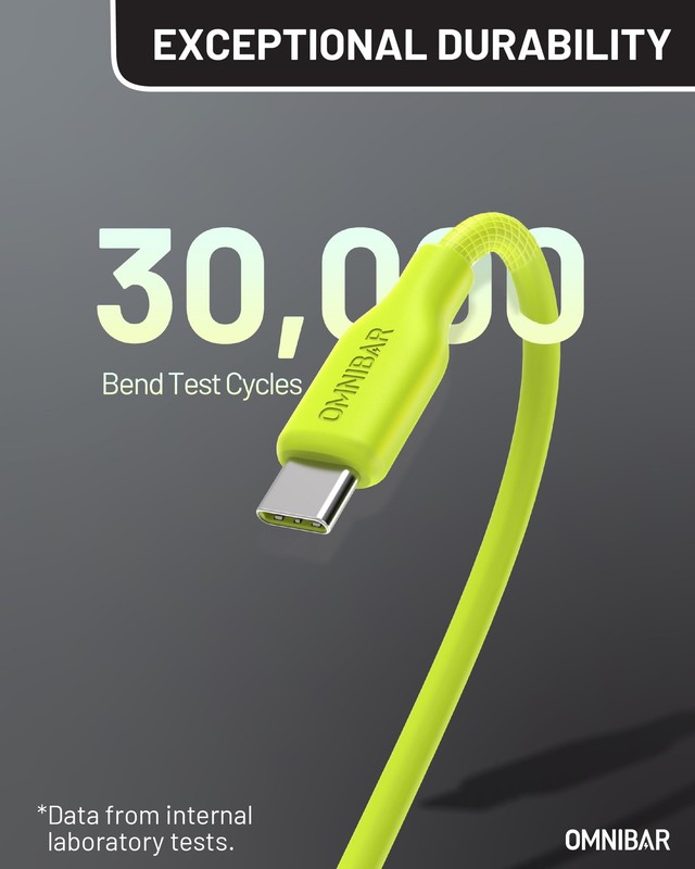 2 Pack Soft Silicone USB A to C Cable 6 feet Flexible Fast Charging Cord gallery