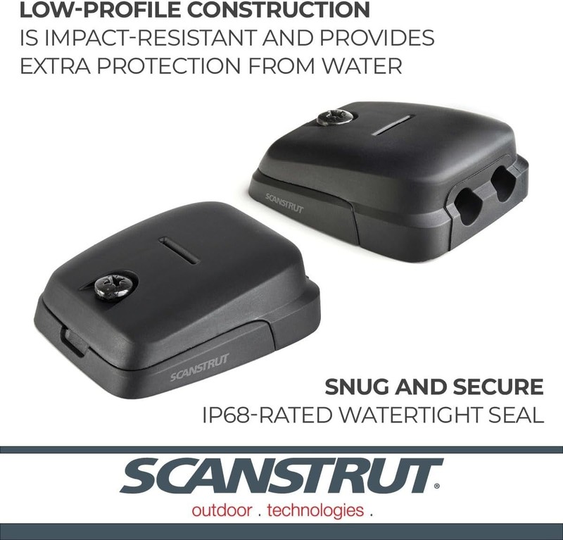 Horizontal Double Cable Seal for Solar Panels - Compact Black Plastic Design gallery