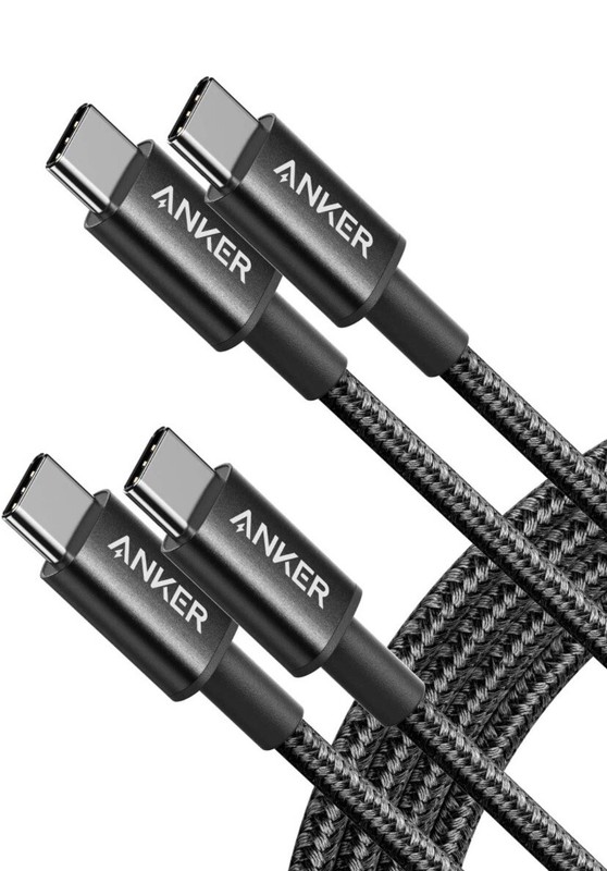 Anker New Nylon 6 ft USB C to USB C 2Pack Cable
