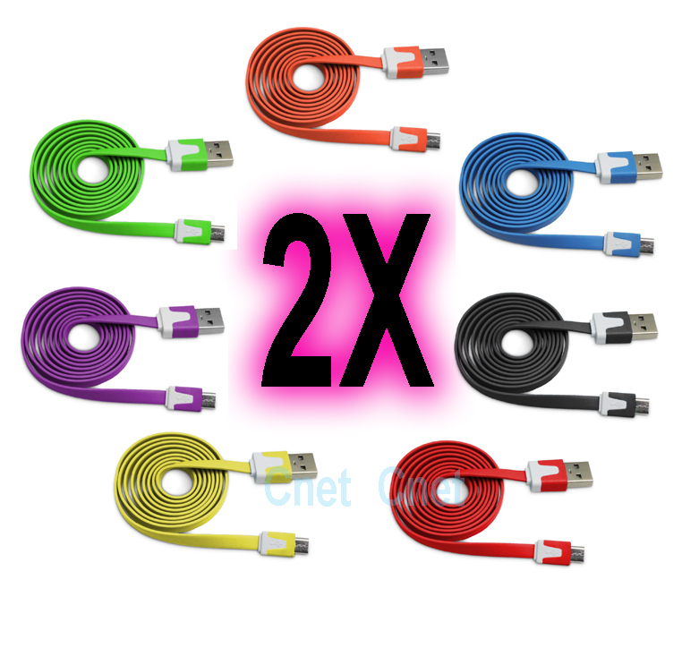 Micro USB Color Data Sync Charger Cable Samsung BlackBerry HTC Nokia Motorola