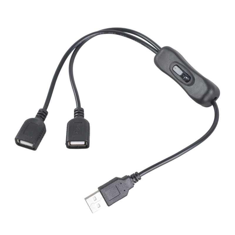 5V 2A Double USB Charging Cable Adjustable Length For Multiple Electronic Device