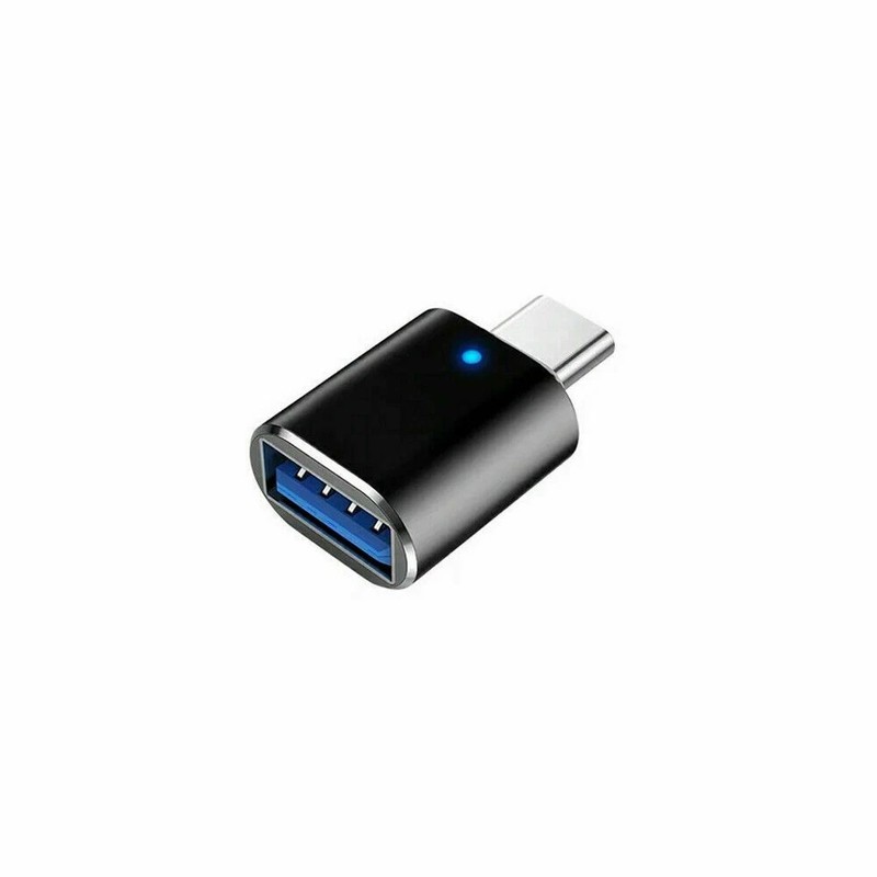 LED USB-C 3.1 Male to USBA Female Adapter Converter OTG Type C Android Phone LOT
