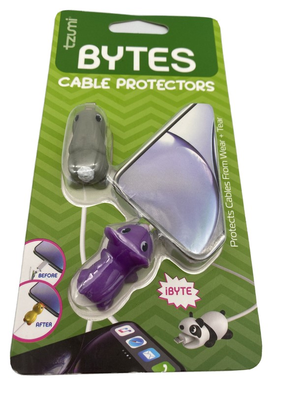Tzumi Bytes Cable Protectors - Brand New Sealed Bunny And Mouse Fast Shipping