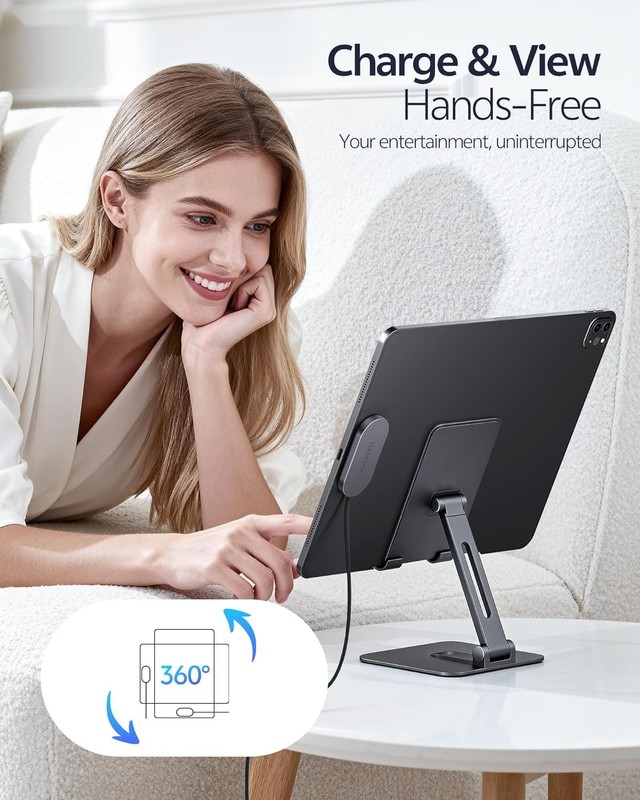 Magnetic Wireless Charger Cord for iPad Pro 13" M5 / M4 ONLY, 35W Aluminum Al. gallery