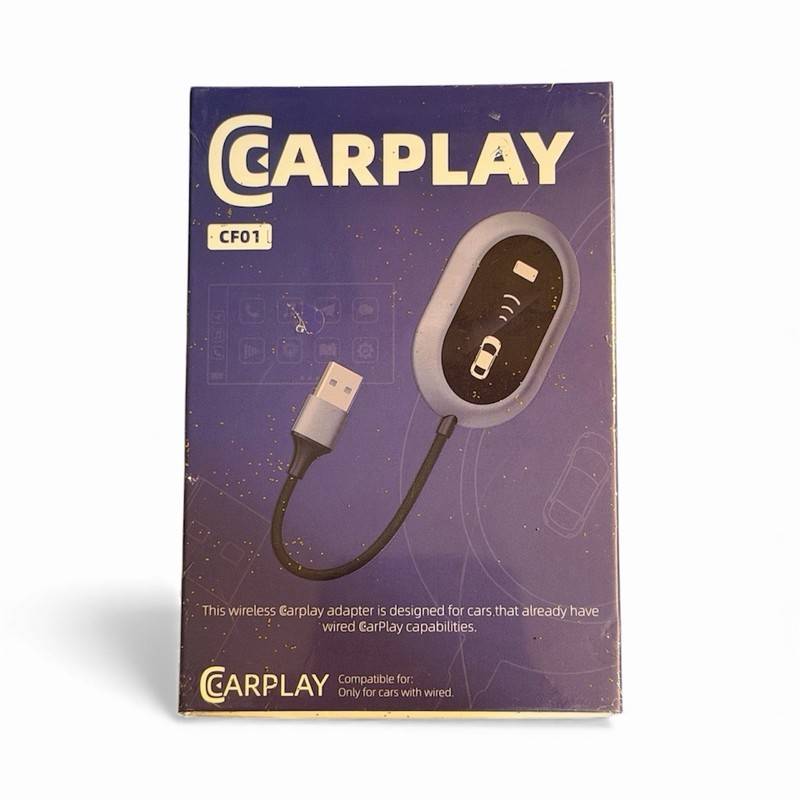 Wireless CarPlay Adapter CF01 USB Dongle for iPhone iOS Wired Car Play Upgrade
