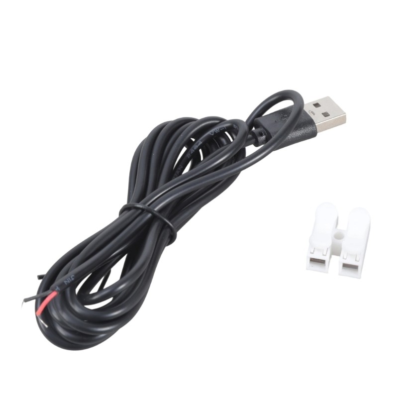 Solderless USB 2Pin Charging Cable 5V Power Cord for Fan Lamp Toy Projects gallery