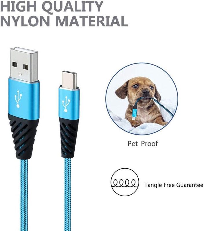 USB C 10FT Type C Charger Cable 4-Pack Fast Charging Cord USB a to USB C Cell Ph gallery