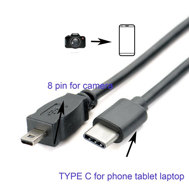 TYPE C OTG CABLE FOR SANYO Digital Camera DC Xacti VPC E7 E6 S6 S7 S60 S500 gallery