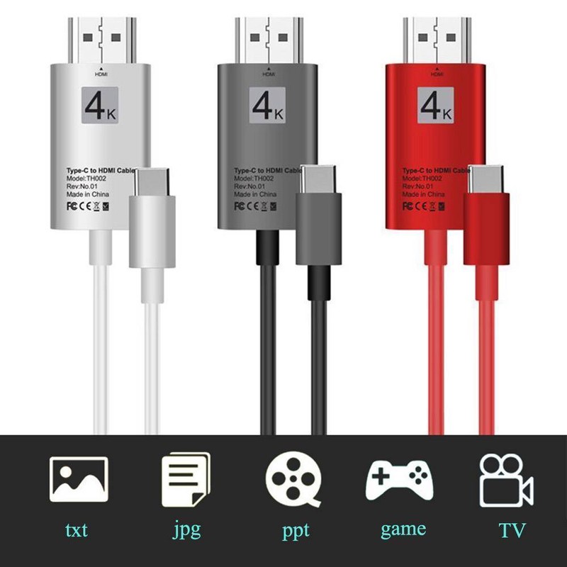 USB-C Type-C to HDMI Adapter Cable 4K 60Hz For Oppo Find X X2 X3 Pro Netflix AU gallery