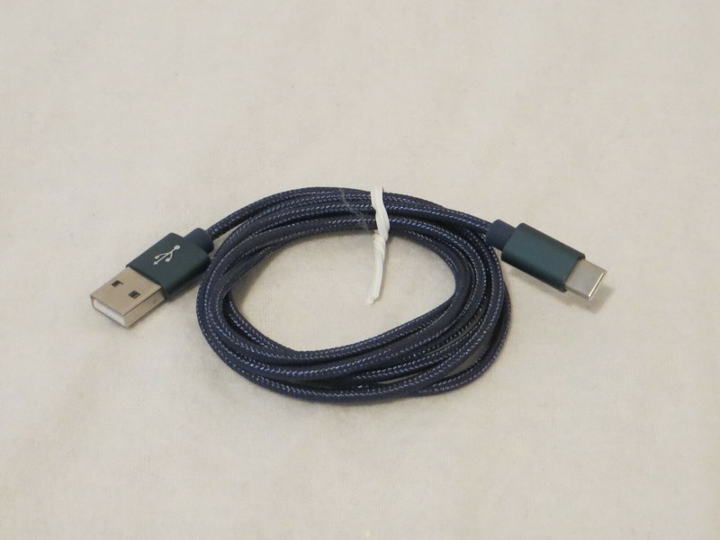 Topk High Quality Braided Type C USB Charger Cord Data Cable 4ft Blue gallery