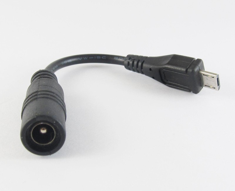 1pcs NEW 5.5x2.1mm DC Female power Supply Adapter to Micro USB Plug Cable 12cm gallery