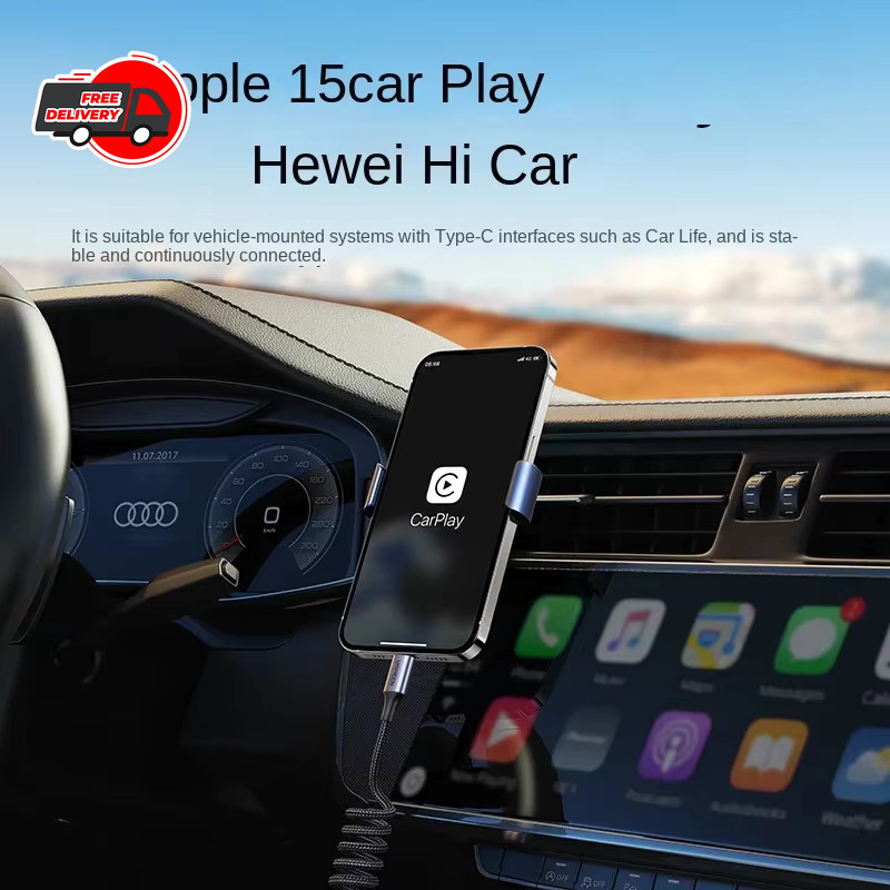 UGREEN 100W USB-C Car Cable Coiled Spring Type-C PD Fast Charging Data Sync gallery