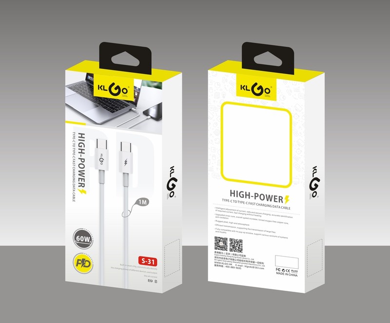KLGO Data Cable 1 Meter Fast Charging High Speed Data Transmission Cord Compa... gallery