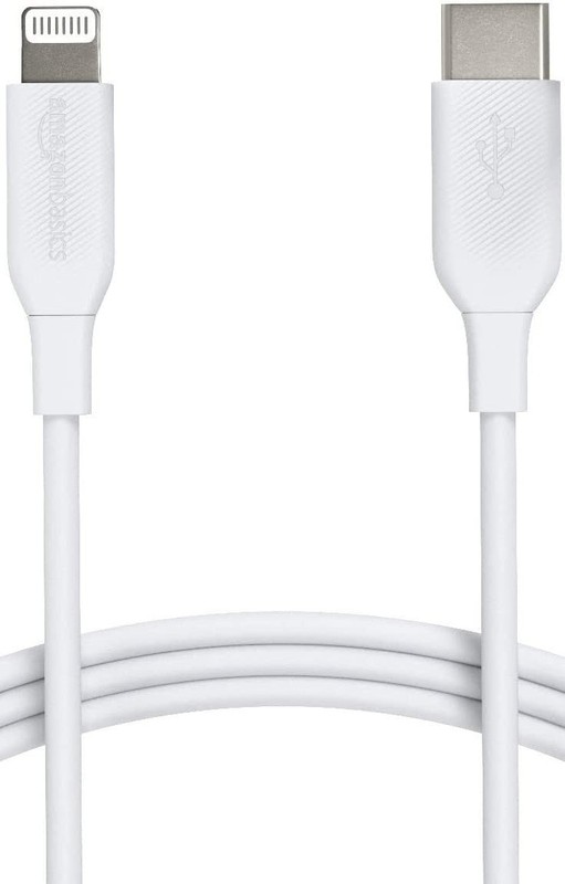 Amazon Basics USB-C to Light-ning ABS Charger Cable MFi Certified 6ft White