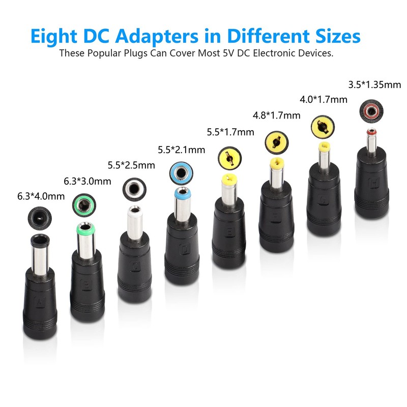 USB to DC Cable, 5V DC 5.5 x 2.1mm Jack Plug Power Cable Universal Charger Pl... gallery