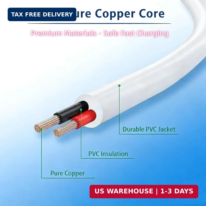 2Pack 12mm Rose Charger Magnetic Replacement Charger Cable with 2 Dots(12MM), 2. gallery