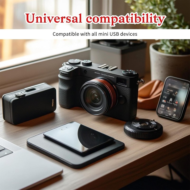 2 Pcs Mini USB OTG Adapter – Braided Cable for Fast Data Transfer & Charging gallery