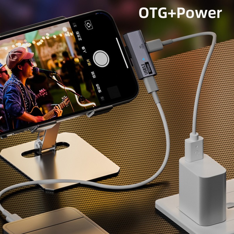 Chenyang USB-C 1-to-2 USB-C 100W PD Power & OTG Adapter 10Gbps for Laptop Tablet gallery