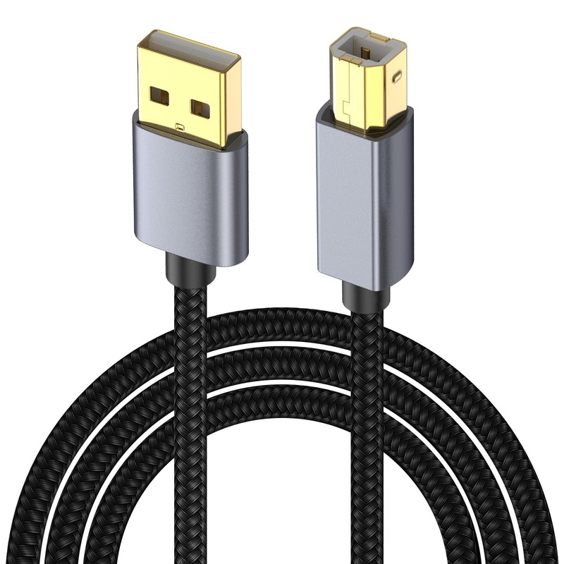 16ft 5m USB 2.0 To USB B Printer Cable Type A Male Data Transfer Cord 1 PCS