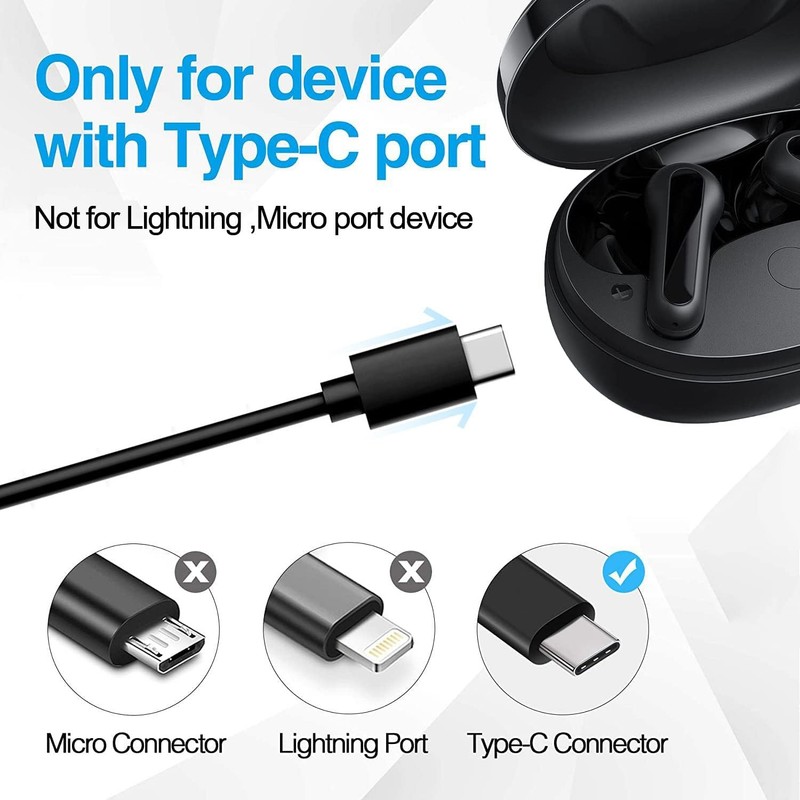 USB C Charger Cable for Anker Soundcore Earbuds Life P2 P3 A1 Q45 Q35 Q30 Q10... gallery