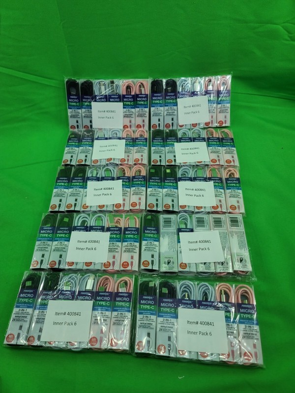 Lot of 60 PowerXcel Type C & Micro 2 in 1 (4FT Cable Charge & Sync ) gallery