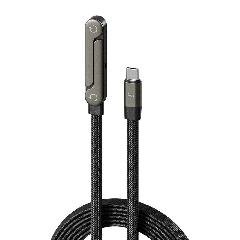 240W Fast Charging USB-C to Type-C Cable Braided Phone Stand Charger Data Lead gallery