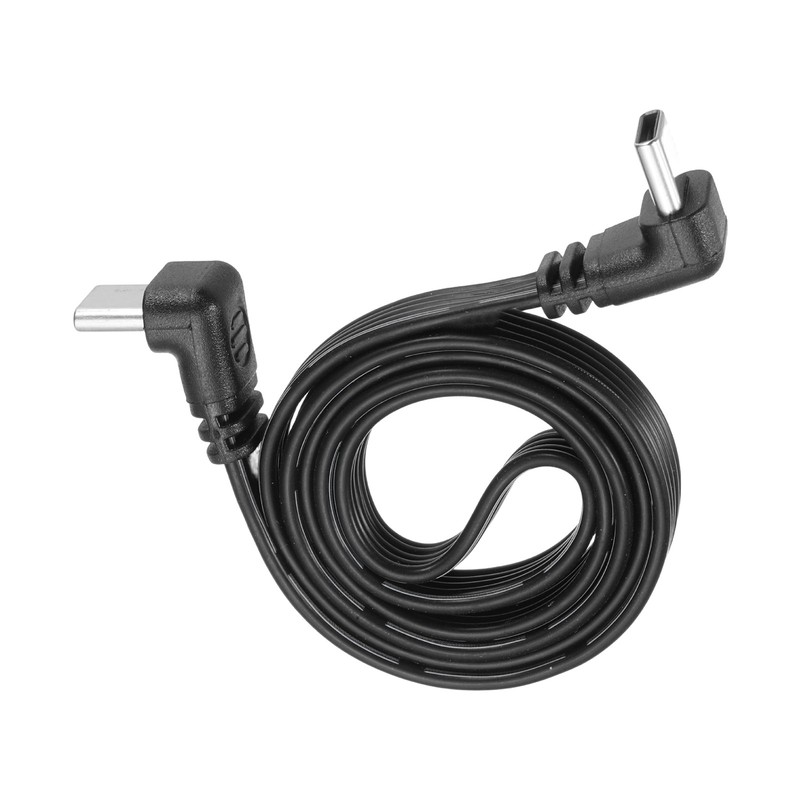 Flat USB-C Extension Cable 19.7 Inch 90 Degree Male to Male Adapter