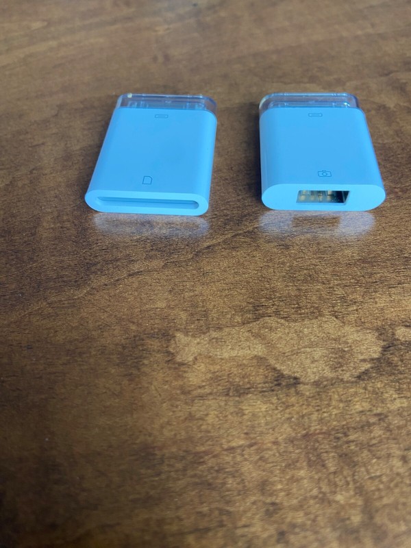 Apple Adapters (2) for old iPad and Camera gallery