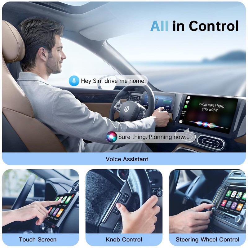 Wireless CarPlay Adapter for Apple CarPlay, Easy to Upgrade Wired CarPlay to ... gallery