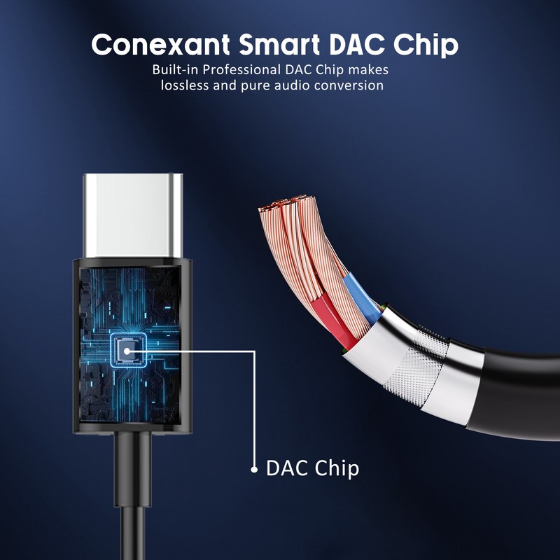 USB-C Audio Adapter - 3.5mm Aux Converter for Samsung Galaxy S22/S20 FE gallery