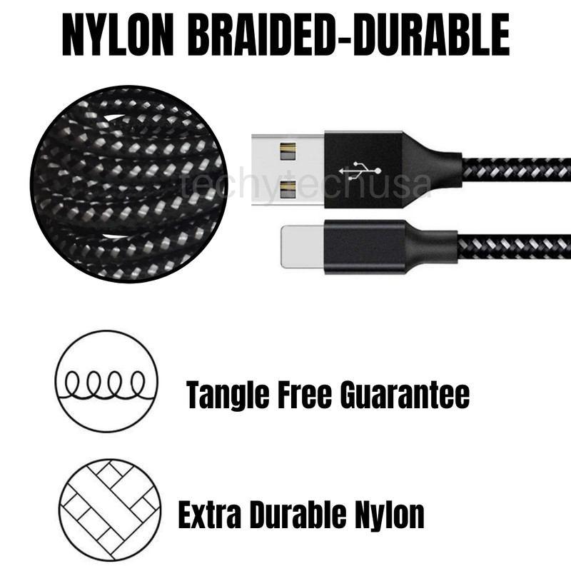3PACK 10Ft USB Charger Cable Heavy Duty For iPhone SE 11 iPad Fast Charge Cord gallery