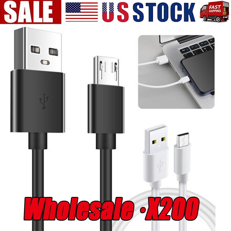 3/6ft Micro USB Fast Charging Cable Cord For Samsung Android Phone Charger LOT