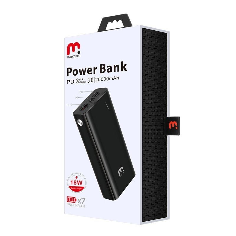 MYBAT PRO – PD POWER BANK (20000MAH) (18W) FAST POWER BANK CHARGER