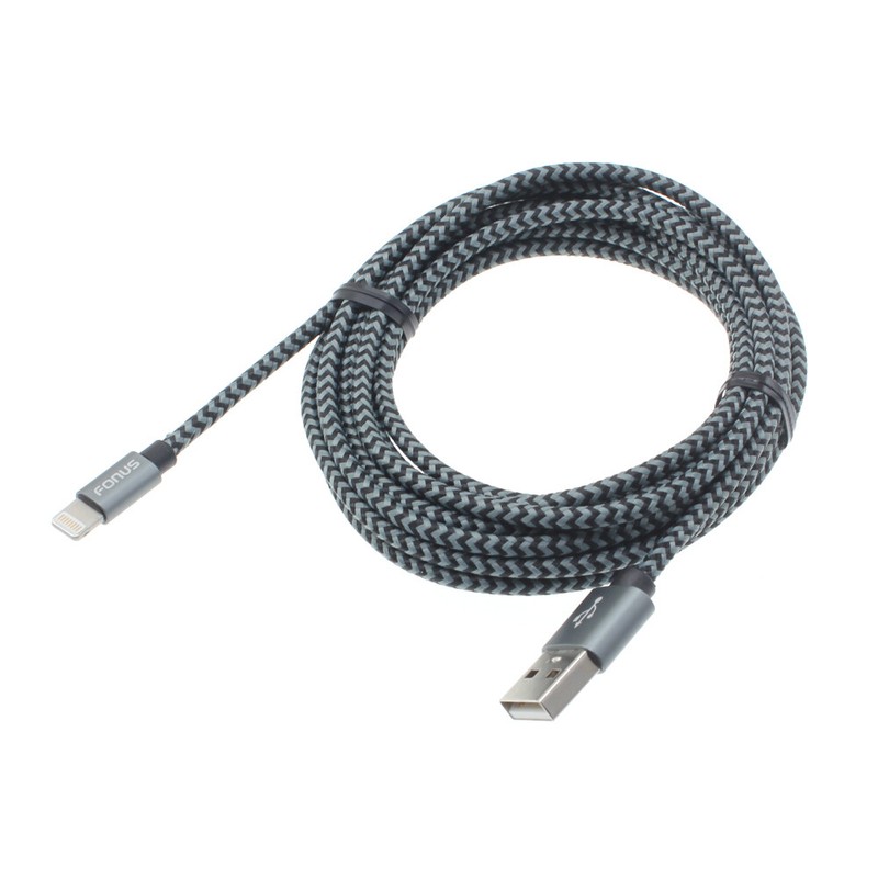 For iPhone 6S 7 8 Plus – 10FT USB CABLE CHARGER CORD POWER WIRE BRAIDED LONG