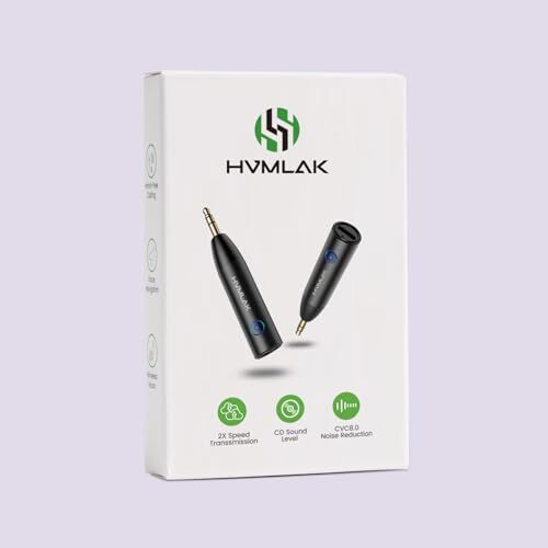 Bluetooth 5.3 Car Aux Adapter With Enhanced Microphone 3.5mm Jack For Car Home S gallery