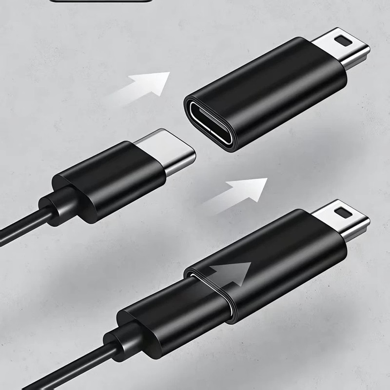 1 x USB C to Mini USB Adapter, Type C Female to Mini USB Male Convert Connector gallery