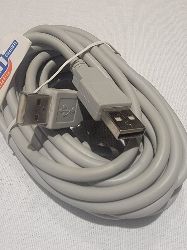 (qty 2) 10' USB 2.0 Type A Male to Type A Male Cable Cord DATA WIRE gallery