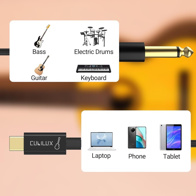 USB C Guitar Audio Lead gallery