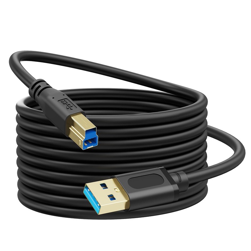 USB 3.0 Cable a to B 3Ft, Superspeed USB 3.0 A-B Cable – for Scanner, Printers,
