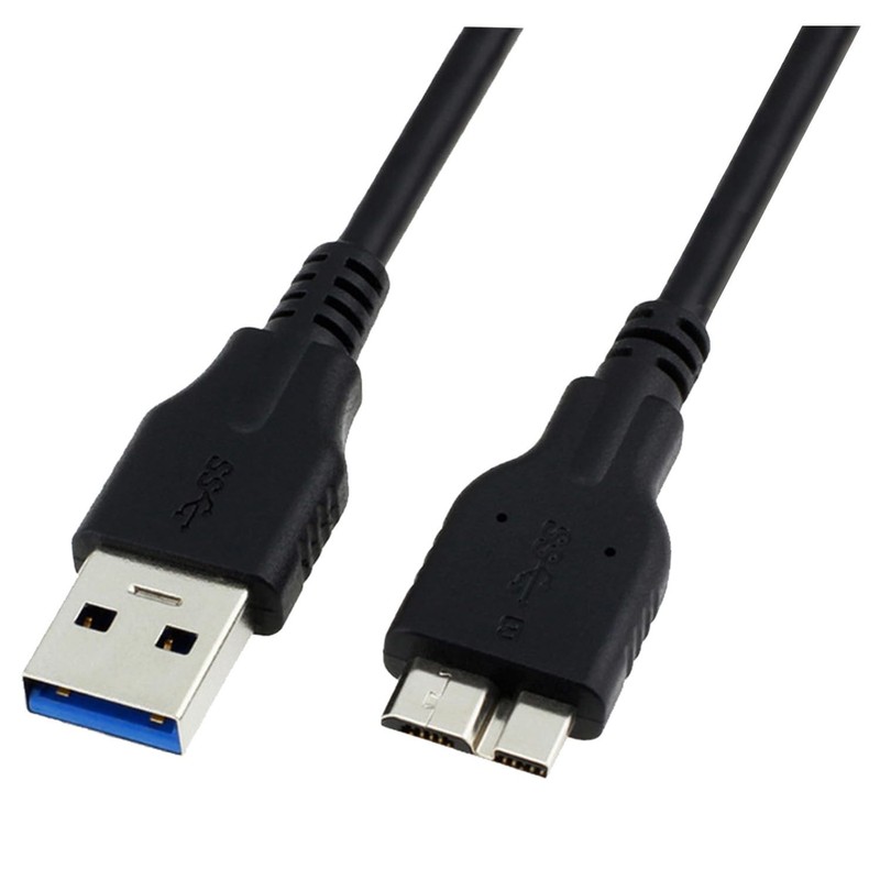 USB 3.0 A to Micro B Cable 1M for External Hard Drives Samsung WD Seagate Tos... gallery
