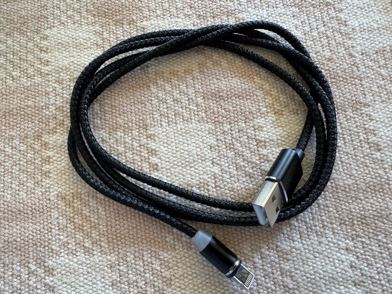 1 – Fits Apple iPhone / iOs Magnetic Fast Charge Cable Braided Black for iPhone