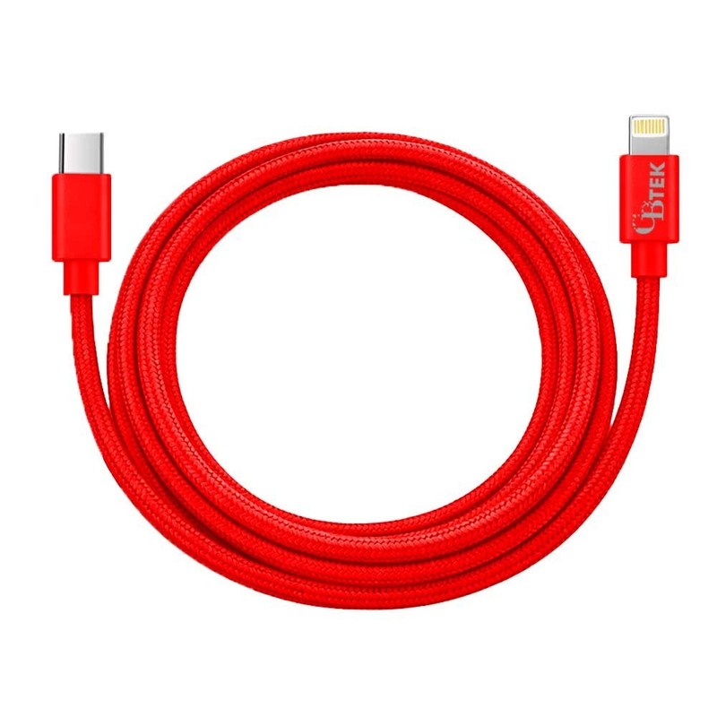 CBTEK iPhone MFI Certified 6ft Charging Cables - Type C to Lightning gallery