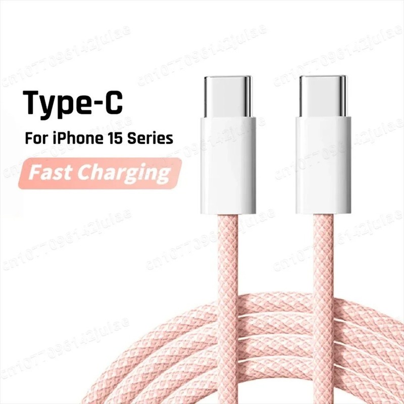 60W PD USB-C to USB-C Fast Charging Cable 6A for iPhone Samsung Xiaomi gallery