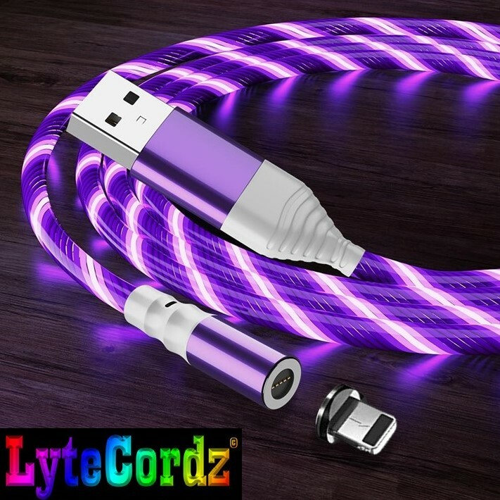 LED Light Up Charging Charger Cable USB Data Cord iPhone Android Type C Phone gallery