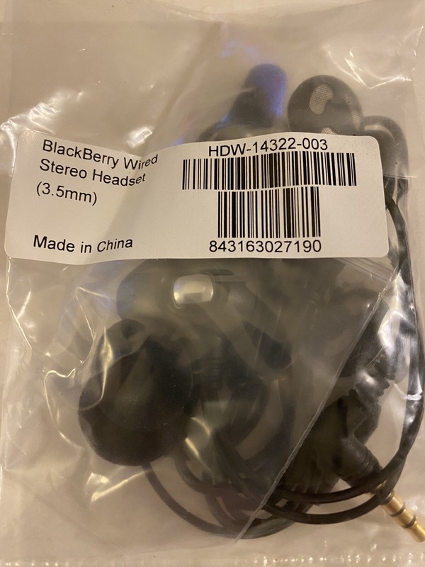 Original BlackBerry Accessories USB Cable Wired Stereo Headset Adapters gallery