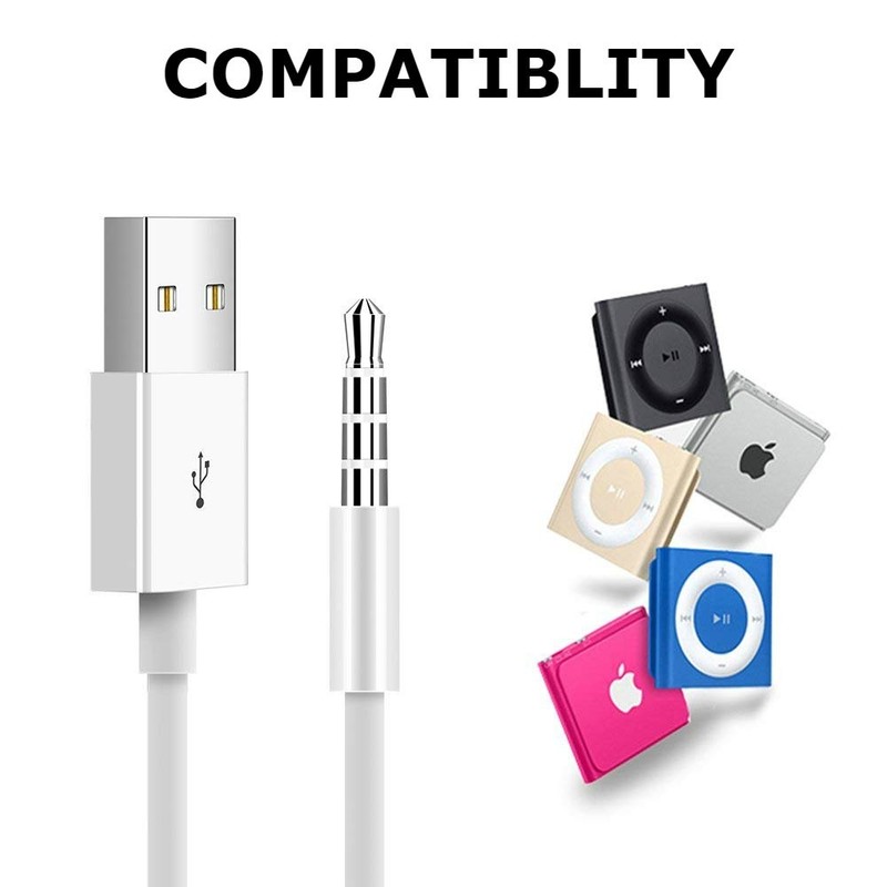 USB Charger 2 Pack for Shuffle SYNC Date Cable for 3rd 4th 5th 6th Gen gallery